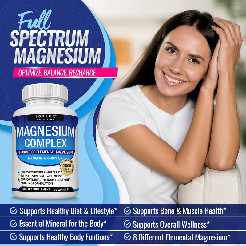 Toplux Magnesium Complex 8 Essential Supplement