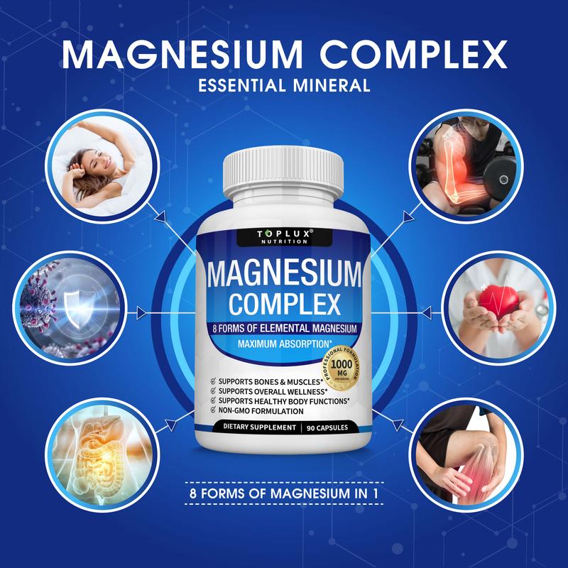 Toplux Magnesium Complex 8 Essential Supplement